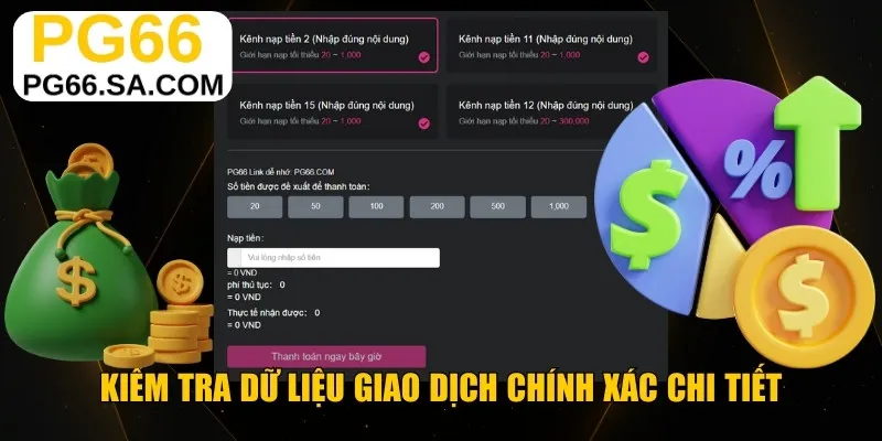 Kiểm tra dữ liệu giao dịch chính xác chi tiết